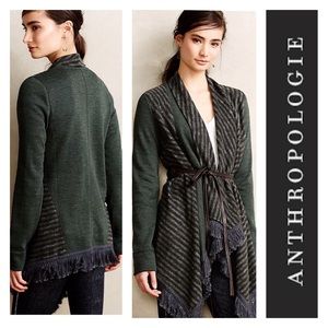 Anthro Saturday Sunday Elise Blanket Cardigan Size Medium Green